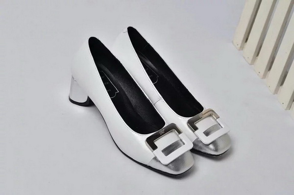 RV Shallow mouth Block heel Shoes Women--021